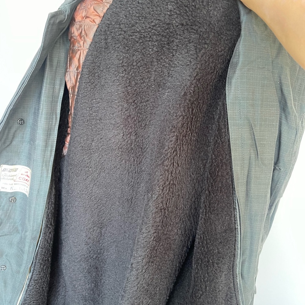 Sears - warm trench coat S/M PR2-17 - Picture 5 of 6